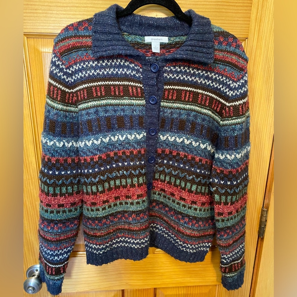 vintage dress barn button up sweater cardigan